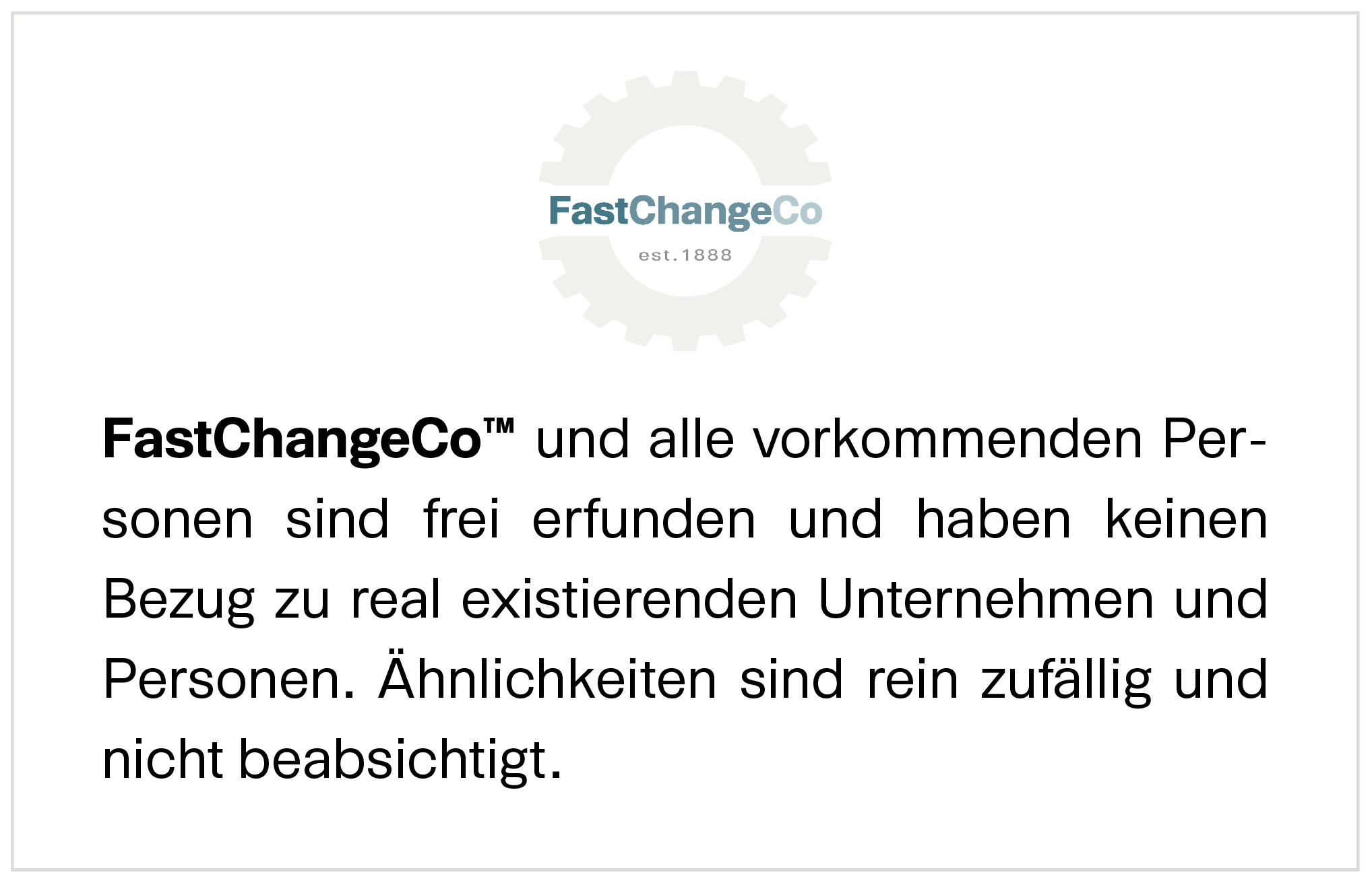 FastChangeCo disclaimer FastChangeCo disclaimer