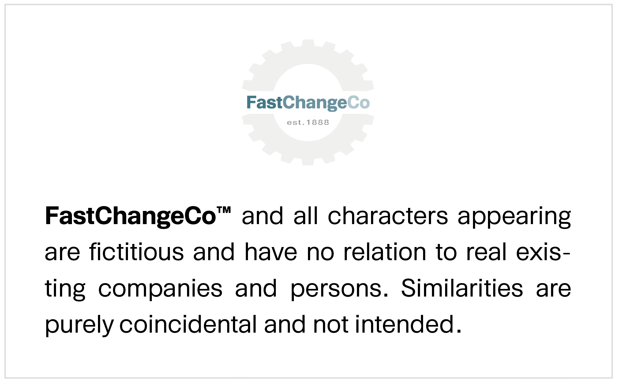 FastChangeCo disclaimer FastChangeCo Explanation en